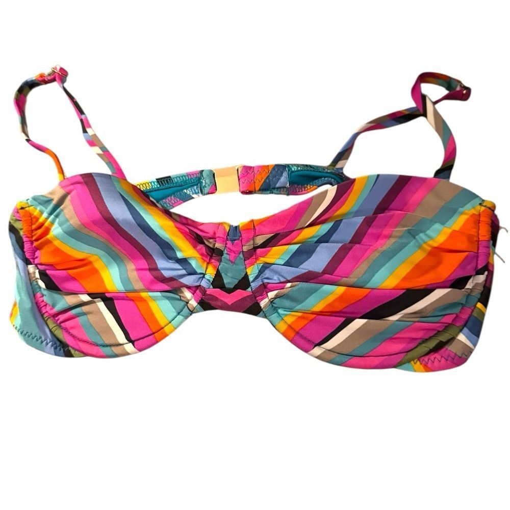 Trina Turk Swim & Spa Collection Stripes Louvre Rainbow Bikini - Picture 4 of 5